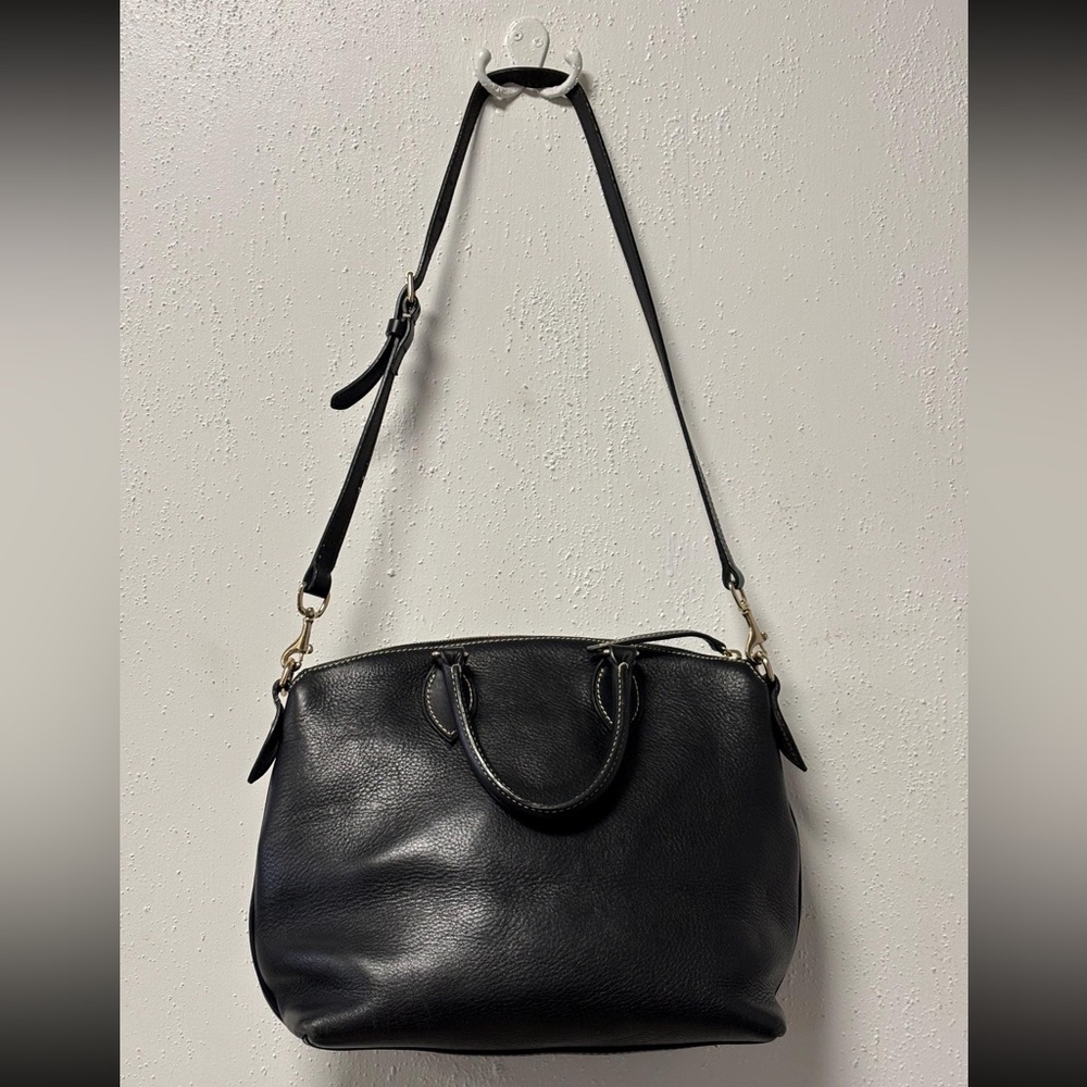 Dooney & Bourke Black Pebbled Leather Satchel - Picture 6 of 16